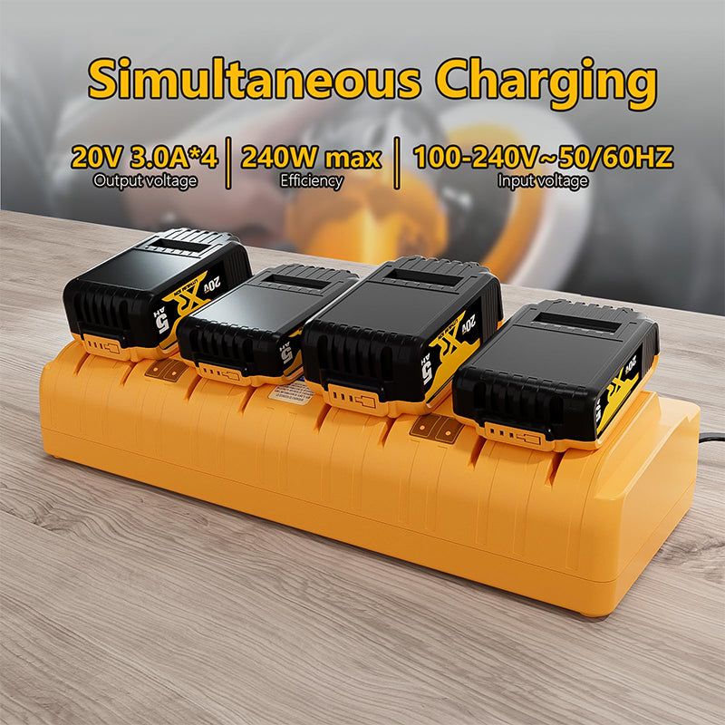 Sakerplus Multi-Port 12V-20V Battery Charger