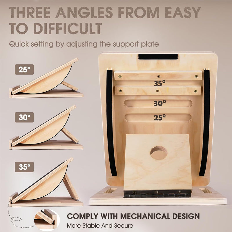 Sakerplus® 6-Angle Slant Board & Balance Board
