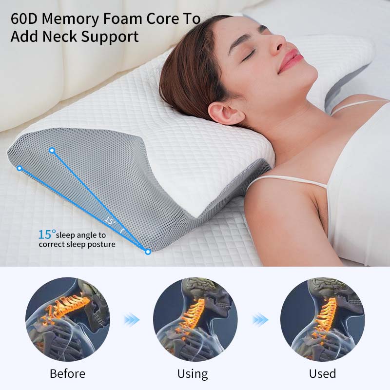 Sakerplus Memory Foam Cervical Pillow