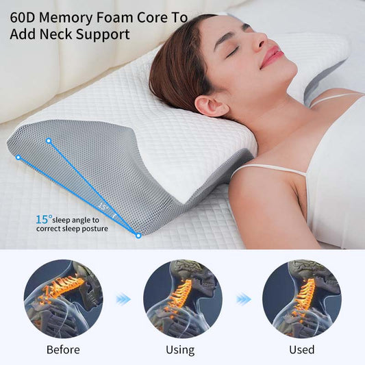 Sakerplus Memory Foam Cervical Pillow