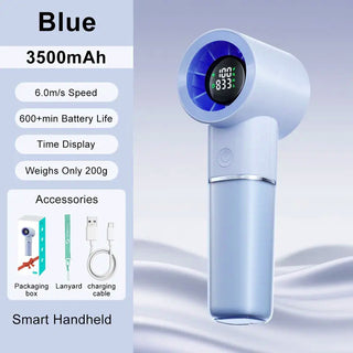Sakerplus® Portable Handheld Rechargeable Personal Cooling Fan