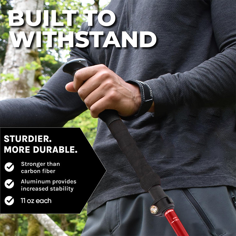 Sakerplus Ultralight Folding Aluminum Trekking Poles