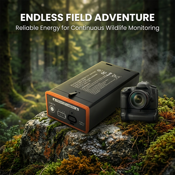 Sakerplus® Rechargeable Lithium Battery Pack for Moultrie EDGE Series Trail Cameras