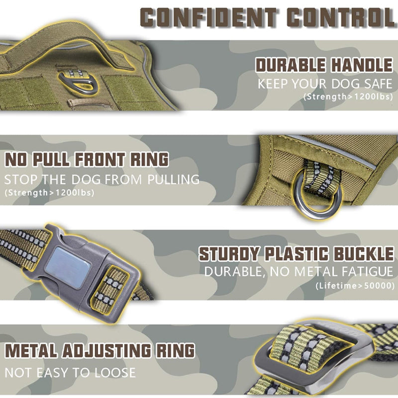 Sakerplus Tactical Dog Harness No Pull