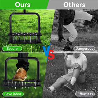 Sakerplus® Heavy Duty Lawn Aerator With Spikes