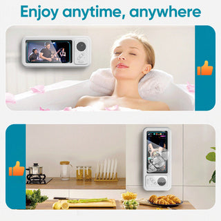 Sakerplus® Shower Phone Holder Speaker With Speaker