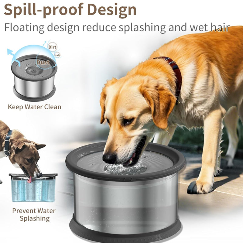 Sakerplus Large Capacity No Spill Dog Bowl