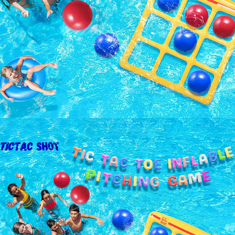 Sakerplus Inflatable Pool Game with Balls
