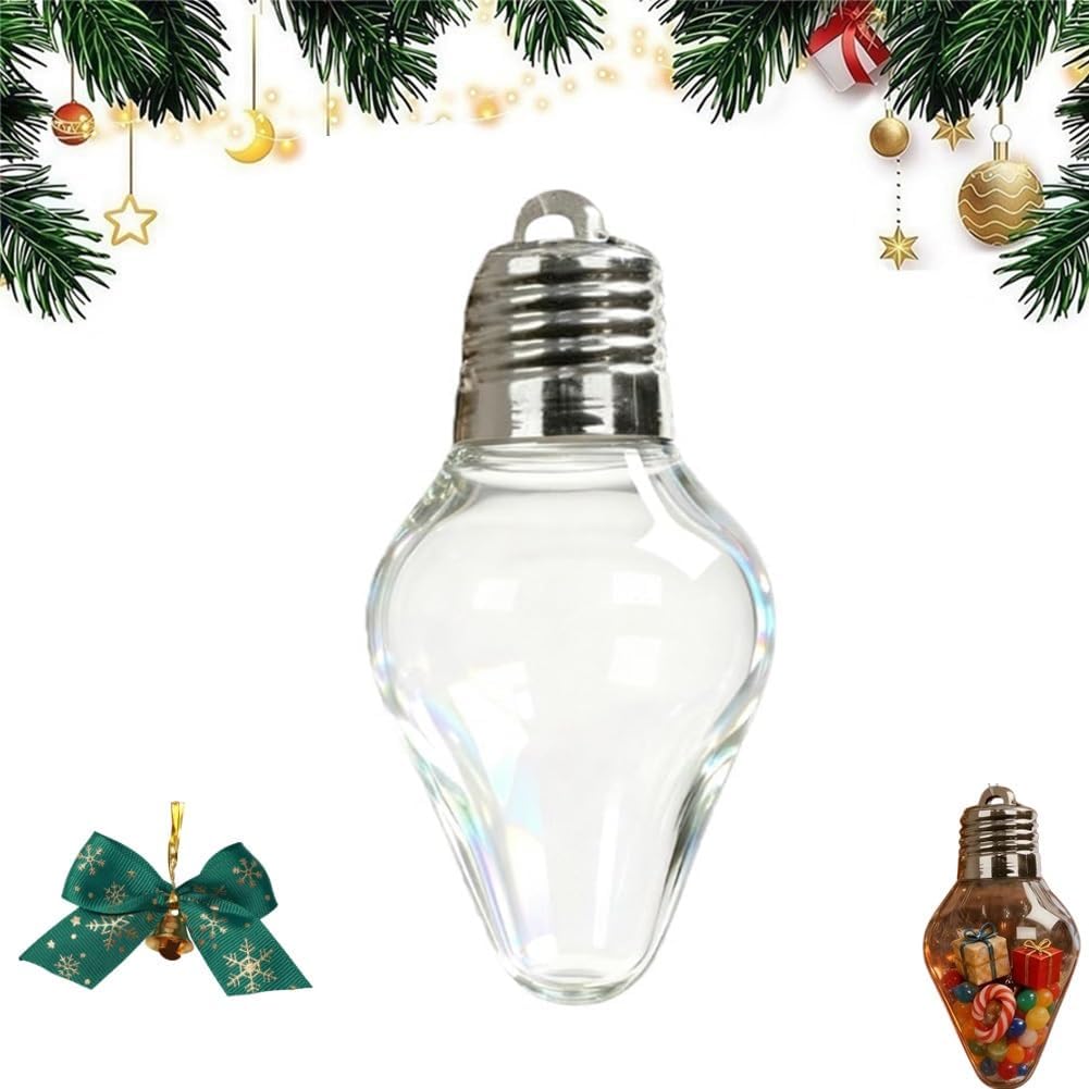 Sakerplus® Festive Fillable Light Bulb Ornament