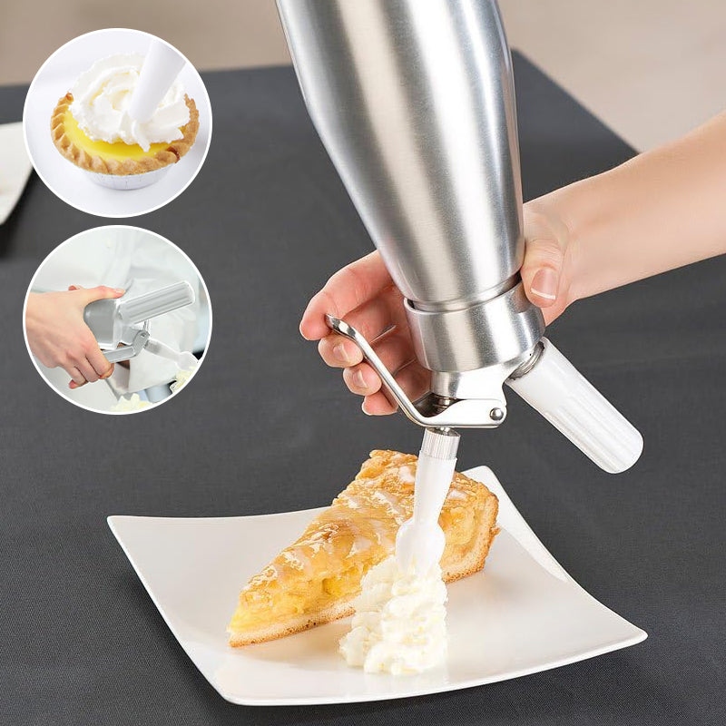 Sakerplus® Whipped Cream Dispenser Aluminum Professional