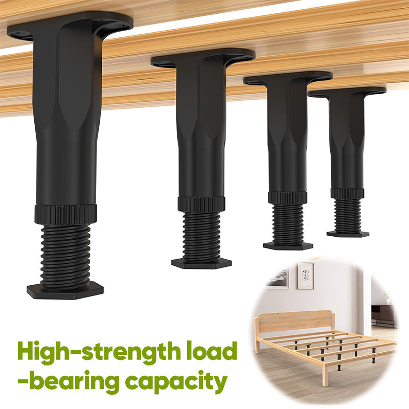 Sakerplus 6 Pcs Adjustable Height Bed Support Legs