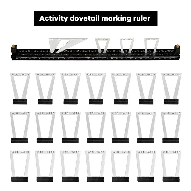 Saker Adjustable Dovetail Marking Ruler