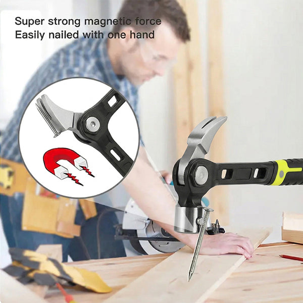 Sakerplus® Multifunctional Adjustable Indexing Rip Claw Hammer