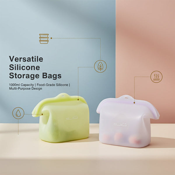 Sakerplus® Stand Up Silicone Food Storage Bag