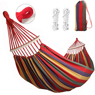 Sakerplus Brazilian Double Hammock with Ropes