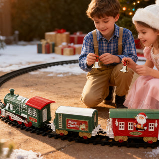 Sakerplus Christmas Tree Train Set Toy