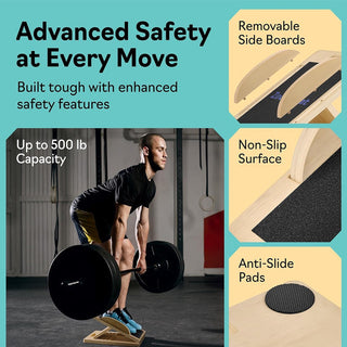 Sakerplus 6-Angle Slant Board & Balance Board