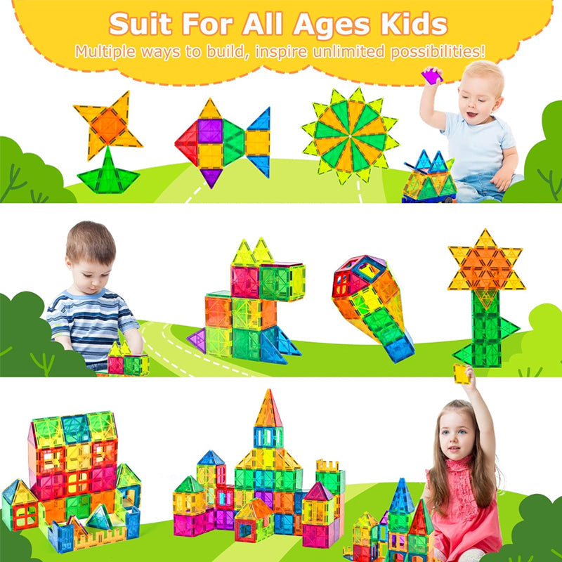 Sakerplus Magnetic 3D Building Blocks Set