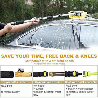 Sakerplus® Long Handle Water Flow Brush