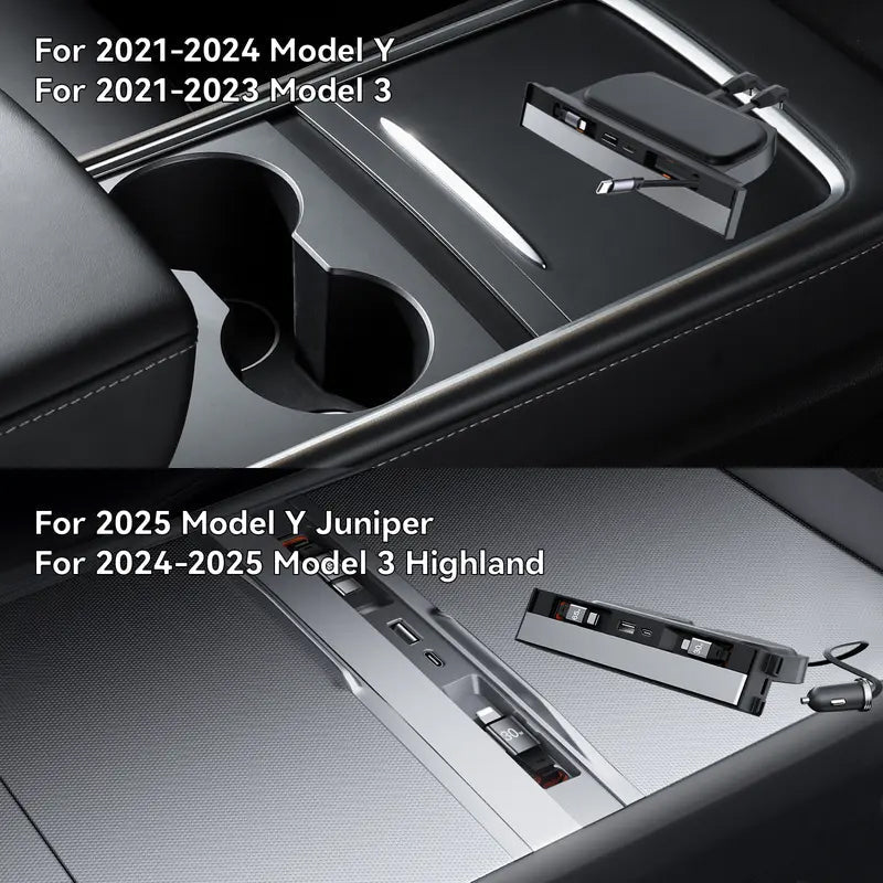 Sakerplus Tesla Model 3 Y USB Hub