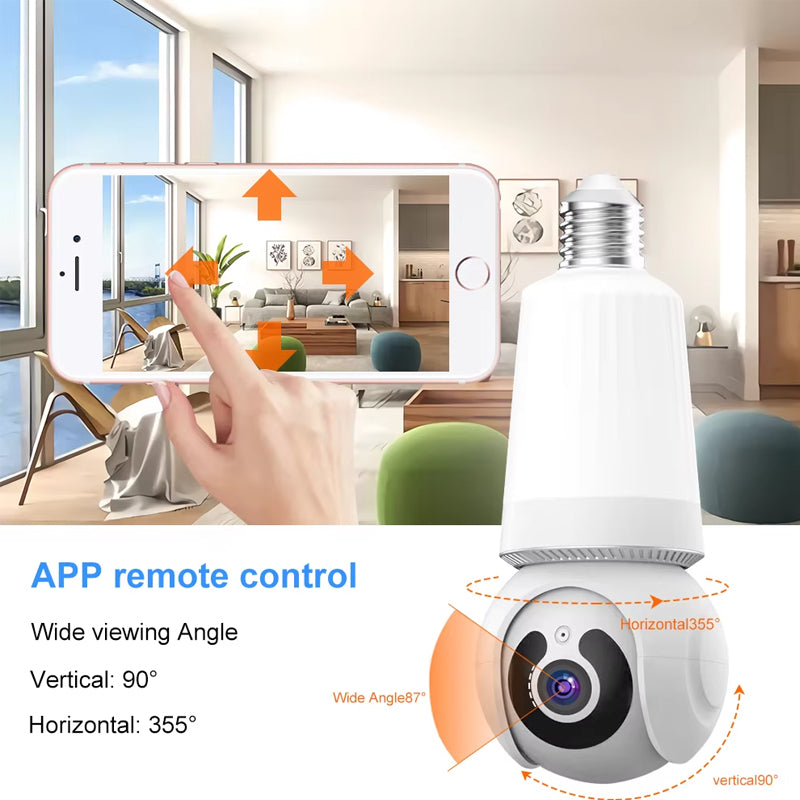 Sakerplus Outdoor Light Bulb Security Camera