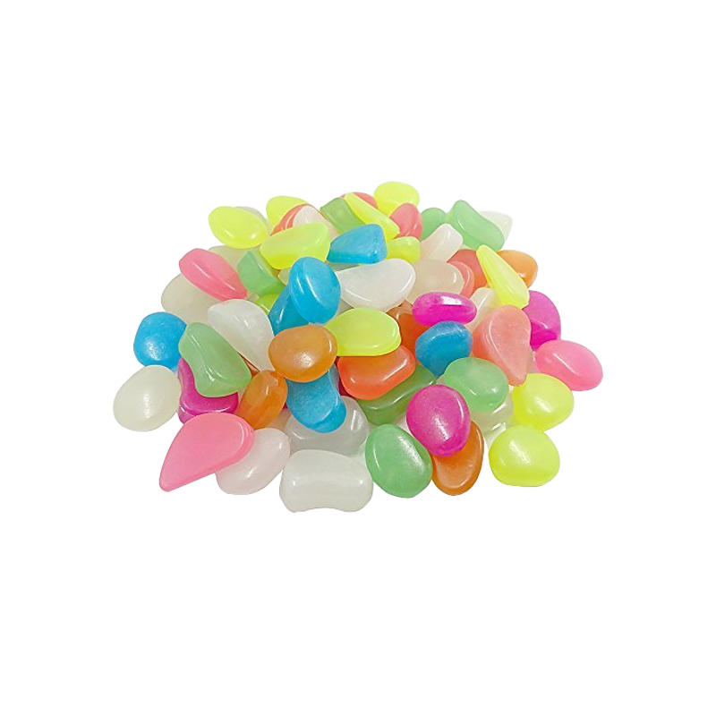 Dark Luminous Garden Pebbles,100PCS