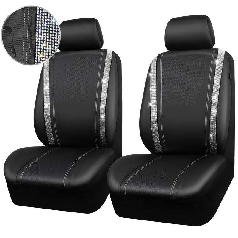 Sakerplus® Luxury Leather Bling Car Seat Covers