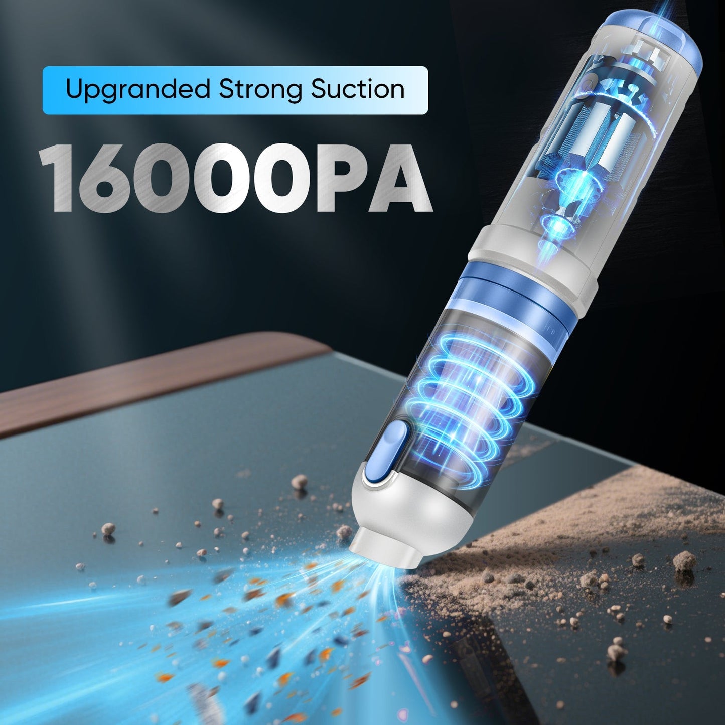 Sakerplus Slim Cordless Handheld Car Vacuum