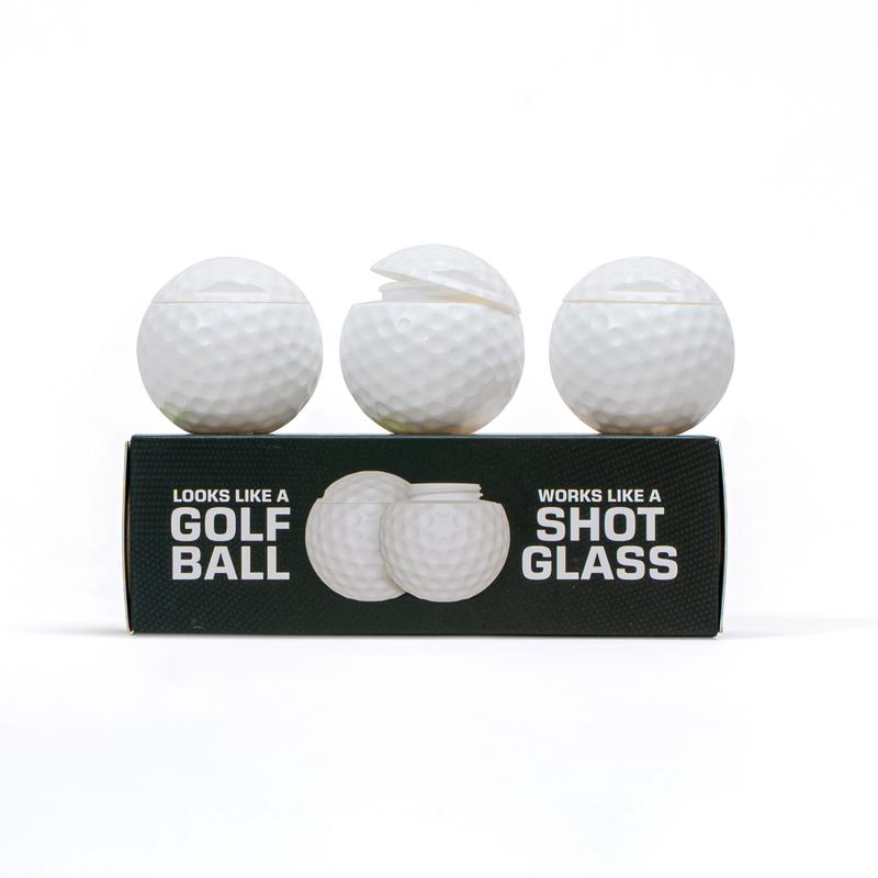Sakerplus® Golf Ball Shaped Shot Glass Set