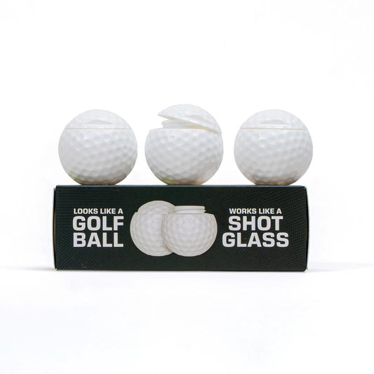 Sakerplus® Golf Ball Shaped Shot Glass Set