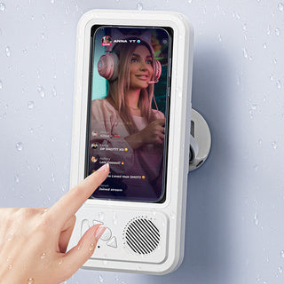 Sakerplus® Shower Phone Holder Speaker With Speaker