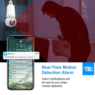 Sakerplus Outdoor Light Bulb Security Camera