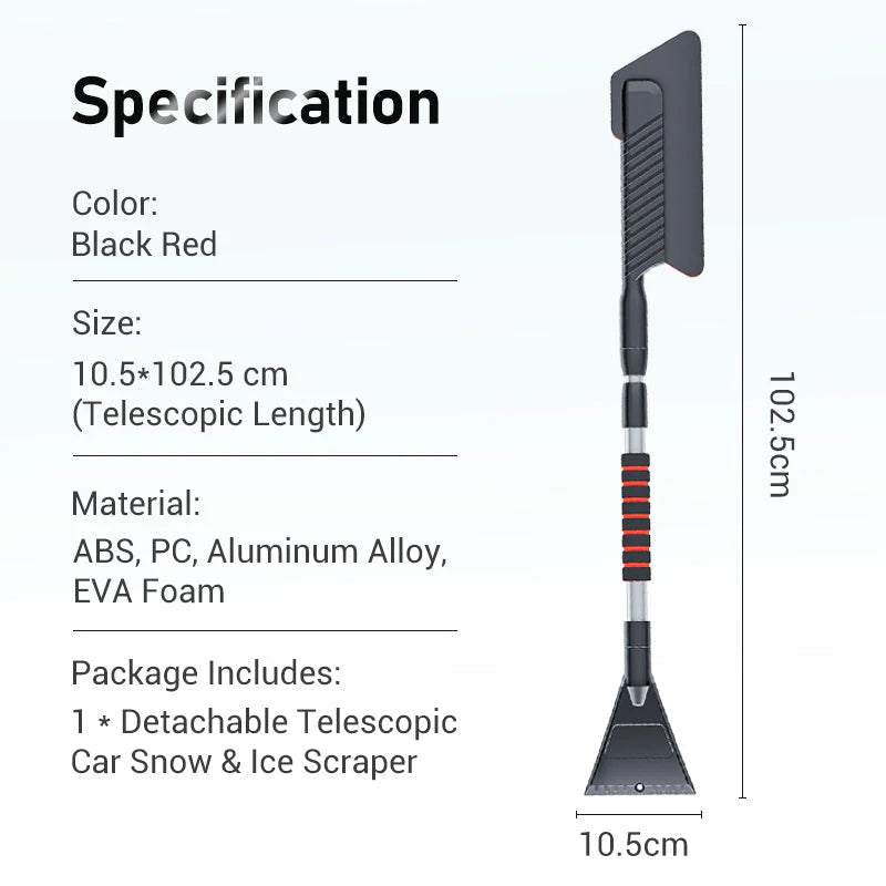 Sakerplus® Extendable Car Snow And Ice Scraper