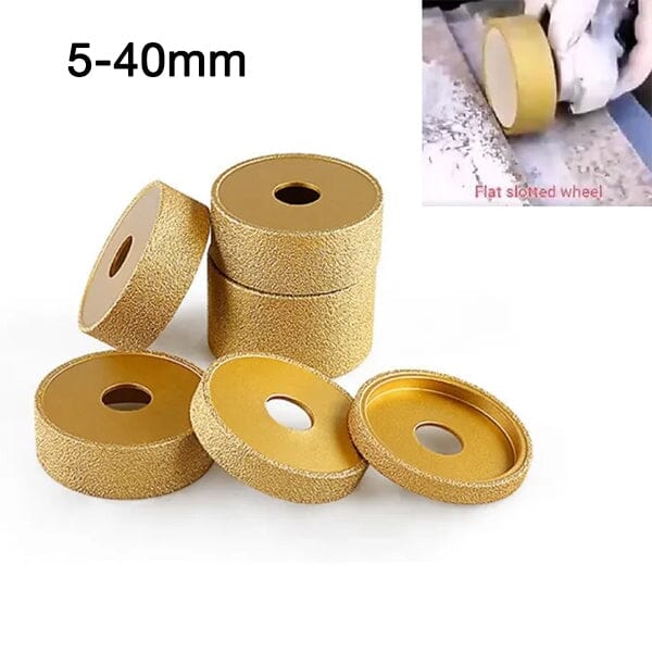 SAKER® Vacuum Dry Grooved Diamond Grinding Wheel