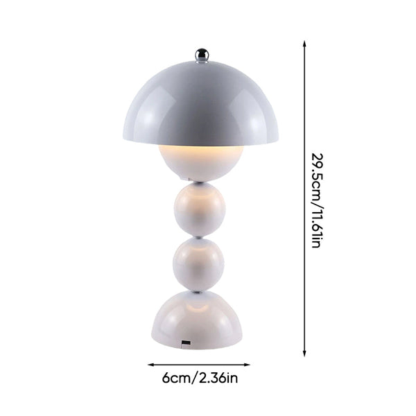 Sakerplus® Vintage Cream Triple-Globe Touch Table Lamp