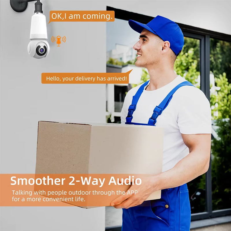 Sakerplus Outdoor Light Bulb Security Camera