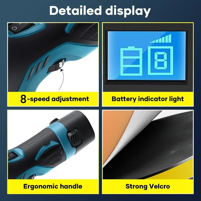 Sakerplus 8-Speed Cordless Car Polishing Machine