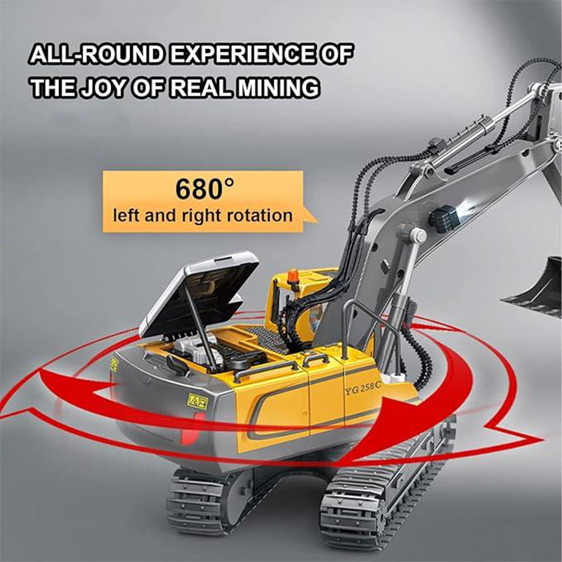 Sakerplus 9-Channel RC Metal Bulldozer