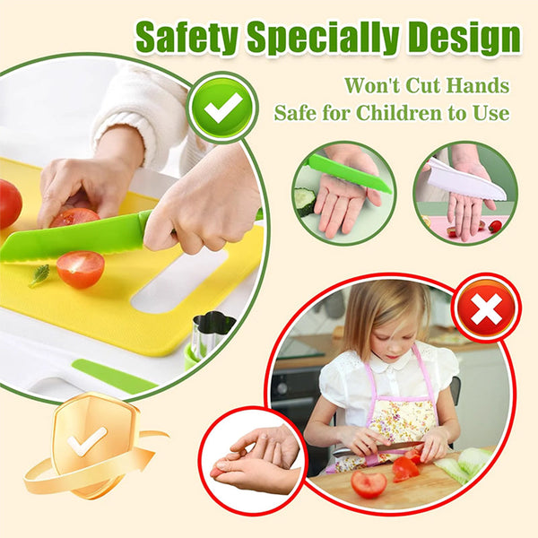Sakerplus® Kids Safe Montessori Kitchen Tool Set