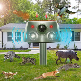 Sakerplus® Ultrasonic Garden Animal Repeller Device