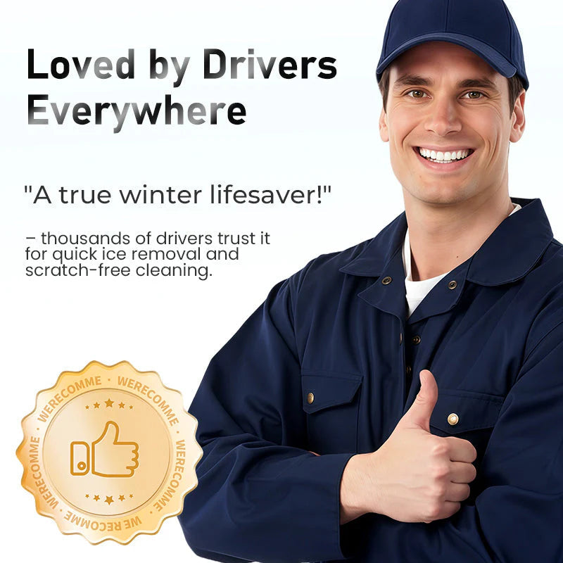 Sakerplus® Extendable Car Snow And Ice Scraper