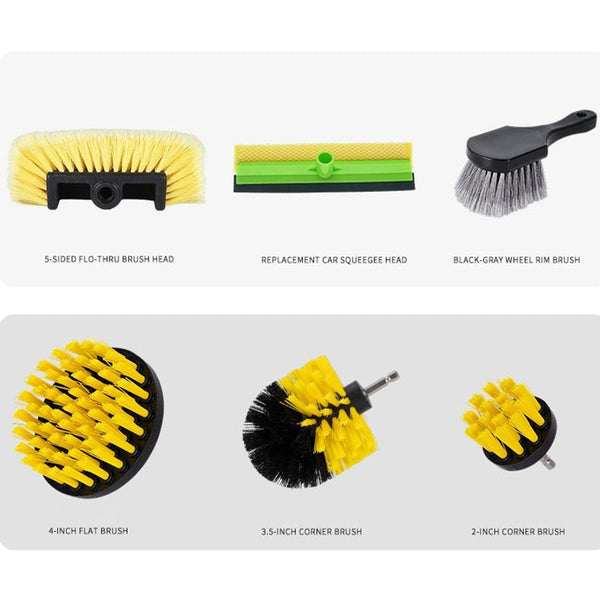 Sakerplus® Long Handle Water Flow Brush