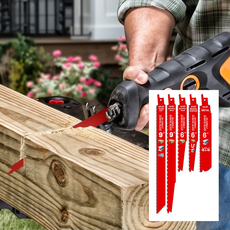 Sakerplus Pack of 6-Inch Metal Sawzall Blades