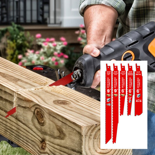 Sakerplus Pack of 6-Inch Metal Sawzall Blades