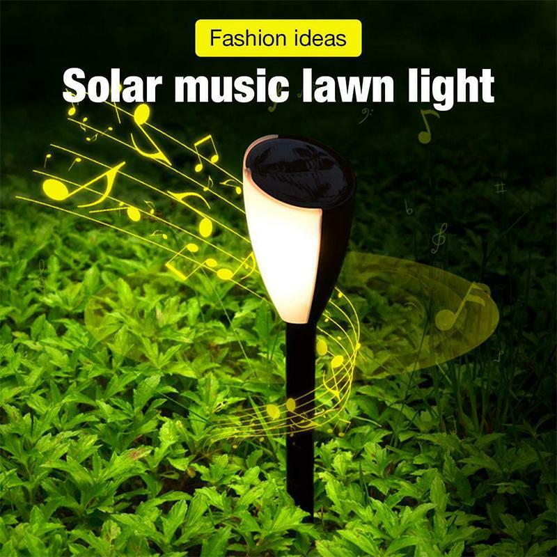 Solar Christmas Music Lawn Lamp, 2 PCS