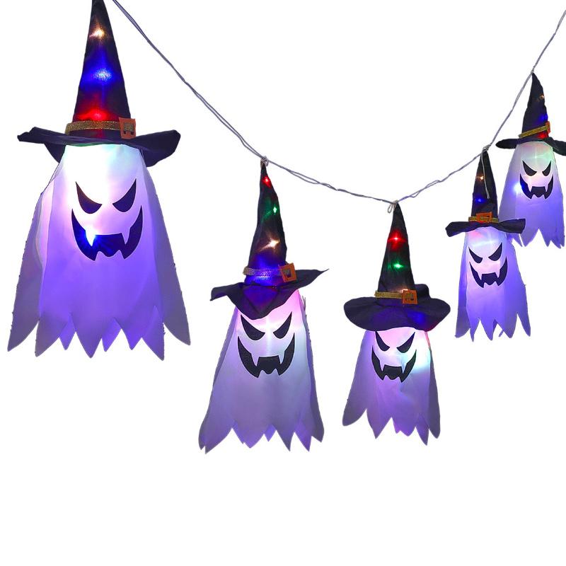 Saker Halloween Blue Wizard Light String 5 Lamps