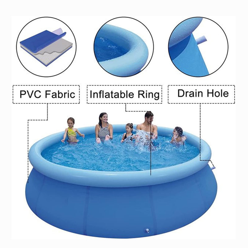 Sakerplus Inflatable Swimming Pool