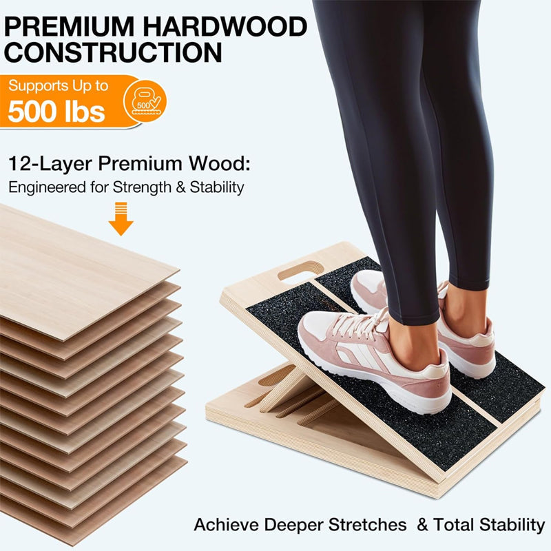 Sakerplus 6-Angle Slant Board & Balance Board