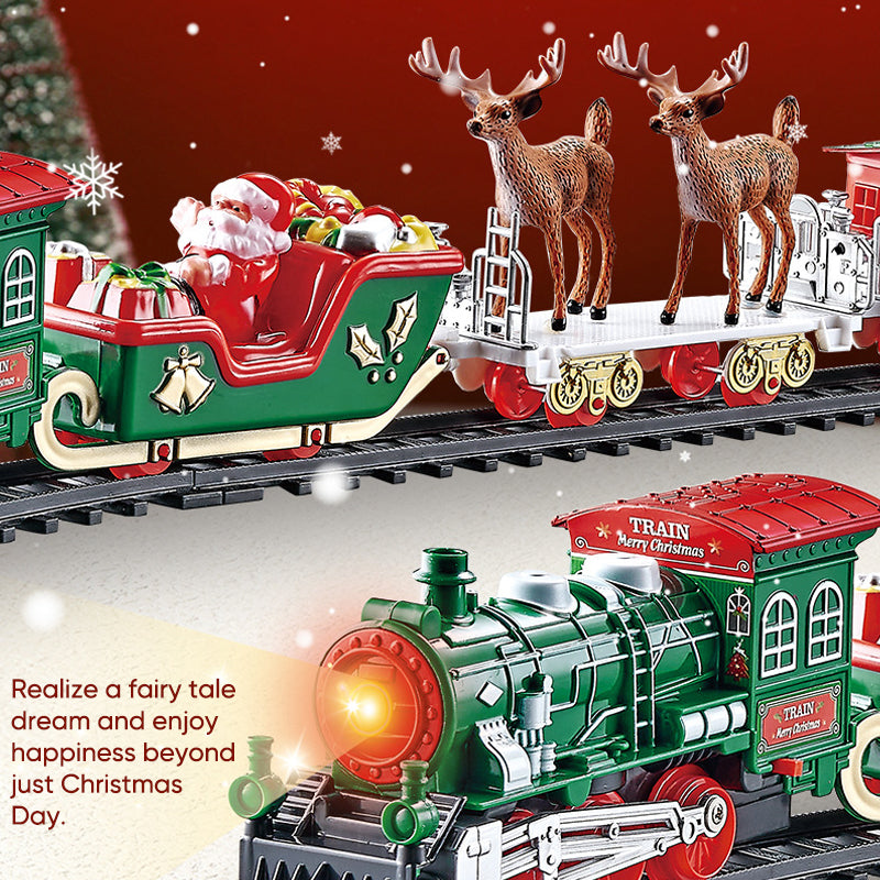 Sakerplus Christmas Tree Train Set Toy
