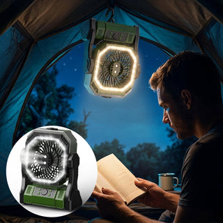 Sakerplus® Rechargeable Outdoor Camping Fan Light
